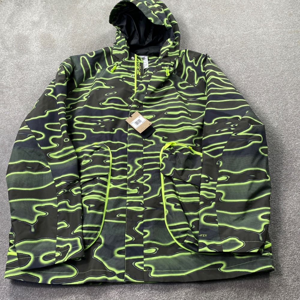 Nike Storm-FIT Project FROG Mens XXL Black Neon Green Jacket IF1298-737